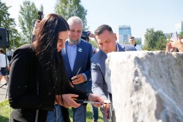 Фото: Сергей Цивилёв принял участие в закладке камня в память о защитниках Донбасса 3