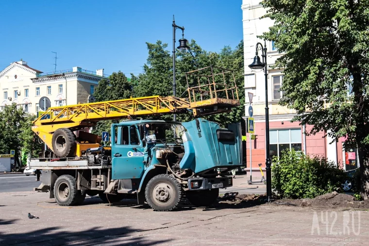 Фото: Дмитрий Анисимов: в Кемерове на Весенней улице установили светодиодное дерево 5