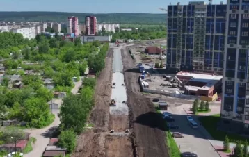 Фото: Мэр Кемерова показал на видео строительство бокового проезда улицы Марковцева 1