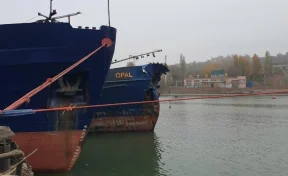 Сухогруз и танкер с подсолнечным маслом столкнулись на реке в Ростове-на-Дону