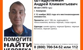 В Кемерове без вести пропал мужчина в синей куртке