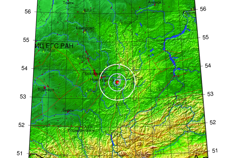 В Кузбассе зафиксировано землетрясение магнитудой 3,4 в эпицентре