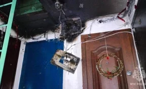 Пожарные спасли 9 человек из горящего дома в Кузбассе