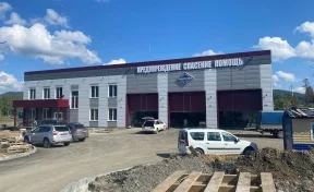 Кузбасские спасатели показали, на каком этапе находится строительство пожарной части в Шерегеше