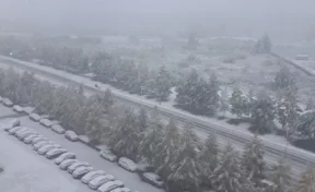 «А на улице зима!»: кемеровчане делятся в соцсетях фотографиями первого снега 