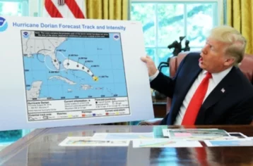 Фото: Трамп напугал жителей США неправильной картой урагана «Дориан» 1