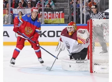 Фото: Кузбасские хоккеисты помогли сборной России разгромить Латвию 1