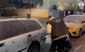 Опубликовано видео с места взрыва в Москве, в результате которого погибли сотрудники ДПС