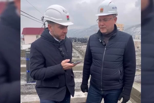 Губернатор Кузбасса поднялся на крышу 9-этажного дома, чтобы сделать важный звонок