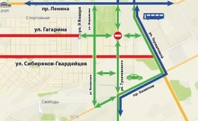 В Кемерове на выходных закроют для движения перекрёсток улиц Гагарина и Тухачевского