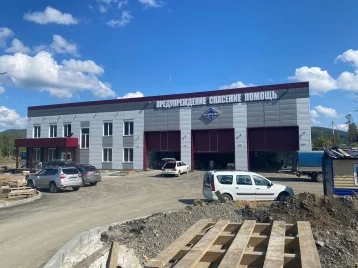 Фото: Кузбасские спасатели показали, на каком этапе находится строительство пожарной части в Шерегеше 1