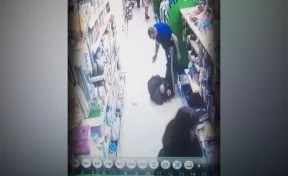 Видео избиения посетителей кемеровского магазина охранником появилось в Сети