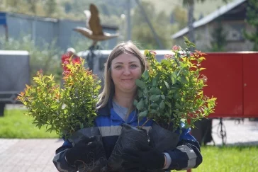 Фото: «Кузбассразрезуголь» озеленил два села в Новокузнецком районе 4