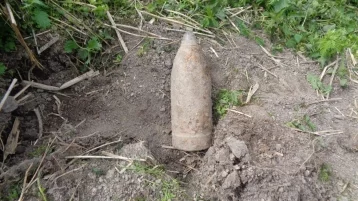Фото: В Кемеровском районе нашли опасный снаряд времён гражданской войны 1