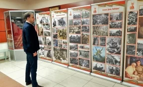 На предприятии «СУЭК-Кузбасс» открылась передвижная выставка, посвящённая 80-летию Победы