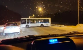В массовом ДТП с автобусом под Кемеровом пострадали два человека