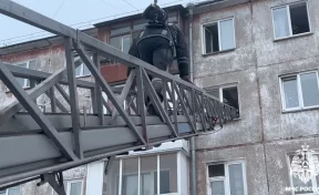 В Кемерове огнеборцы спасли 15 человек во время пожара в пятиэтажке на улице Красной