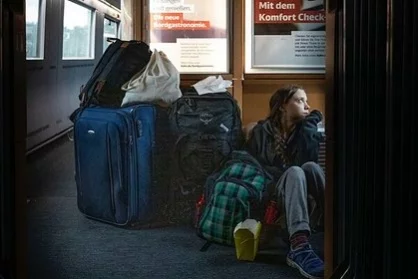 Фото: Грета Тунберг попала в скандал, связанный с якобы переполненным поездом 2
