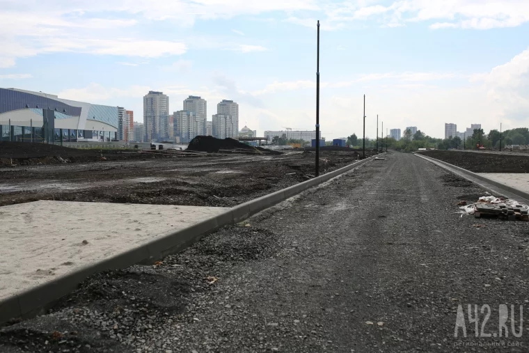Фото: Появились фото строительства новой набережной Томи и пешеходного бульвара в Кемерове 9