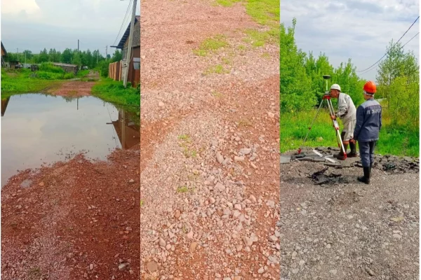 В Новокузнецком округе вода подтопила участки в селе Ильинка