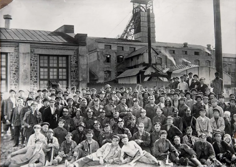 Шахтеры Кемеровского рудника