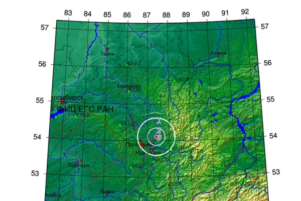 На юге Кузбасса произошло землетрясение магнитудой 2,8