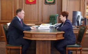 Илья Середюк поздравил главу округа Кузбасса со вступлением в должность