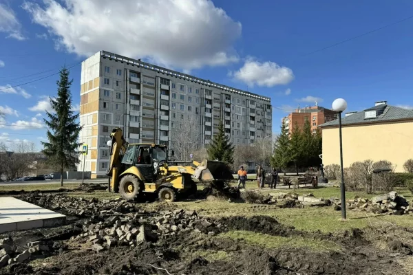 В Кемерове стартовал первый этап ремонта сквера «Уголёк»