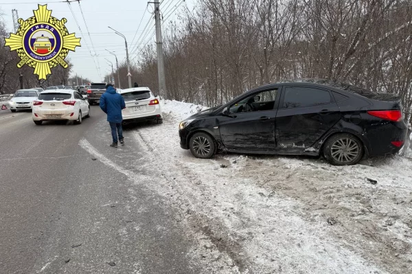 Стали известны подробности массового ДТП на Заводском шоссе в Новокузнецке: есть пострадавший