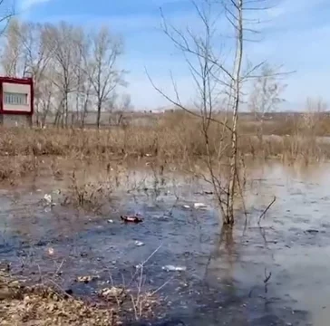 Фото: Мэр Новокузнецка показал на видео подтопленный паводком район 3