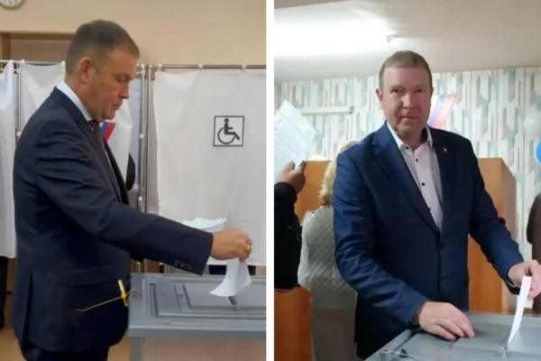Губернатор Кузбасса и мэр Кемерова пришли на избирательные участки