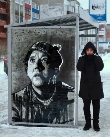 Фото: Мэр Прокопьевска показал новую работу популярного уличного художника 1