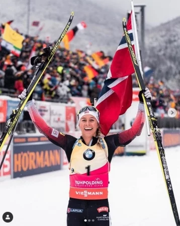 Фото: Норвежская биатлонистка считает «дерьмом» высказанное о ней мнение олимпийской чемпионки из России  1