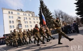 В Кемерове провели репетицию марша к 9 Мая