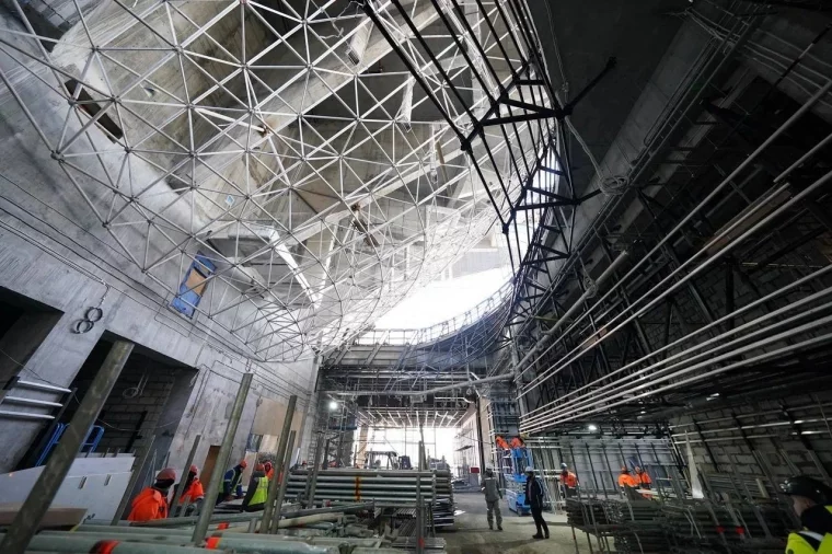 Фото: Губернатор провёл строительный штаб в Музейно-театральном комплексе в Кемерове 1