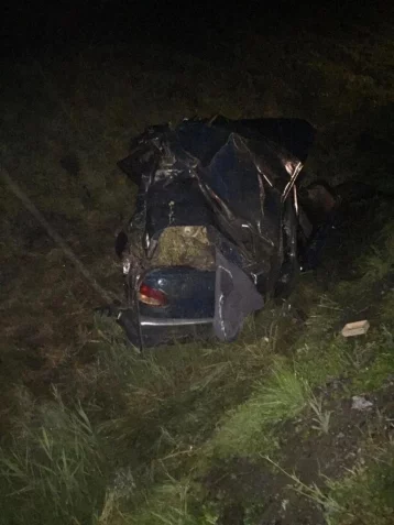 Фото: В Кузбассе водитель фуры не заметил стоящую на обочине «Волгу»: погибли двое 1