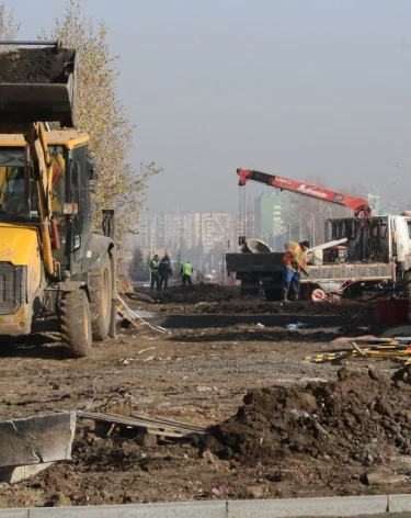 В Кемерове почти закончили строительство нового участка улицы Дружбы от Баумана до Двужильного