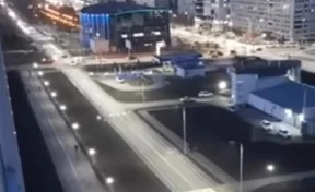 Мэр Кемерова показал на видео вечернее освещение продолжения бульвара Строителей