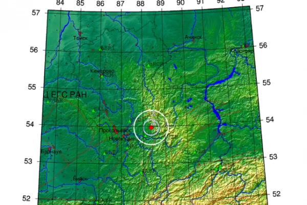 На юге Кузбасса сейсмологи зафиксировали землетрясение магнитудой 2,7