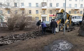 В Кемерове подрядчик приступил к ремонту сквера в Кировском районе