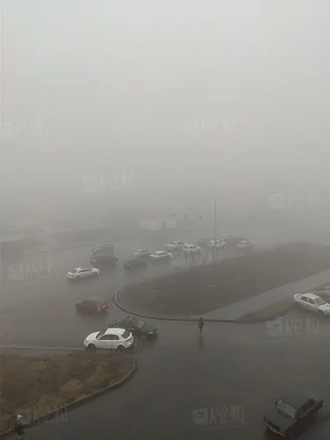 Фото: Кемерово накрыл сильный туман 4