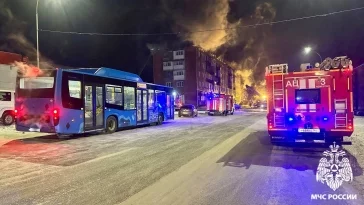 Фото: В Кемерове пожарные почти два часа тушили горящую крышу дома на Белозёрной улице 2