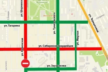 Фото: Перекрёсток в Центральном районе Кемерова останется закрытым до конца рабочей недели 1