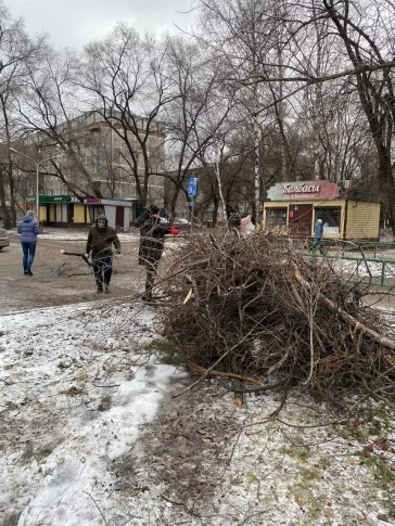 Фото: Более 50 новокузнечан добровольно вышли на ликвидацию последствий ураганного ветра 2