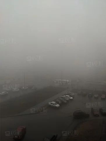 Фото: Кемерово накрыл сильный туман 5