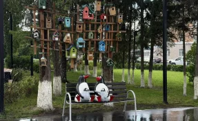 В Кемерове вернули на место любимую горожанами семью пингвинов