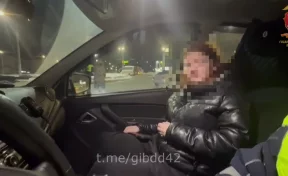 В Кузбассе 17-летняя девушка без прав везла мать на машине и попалась полиции