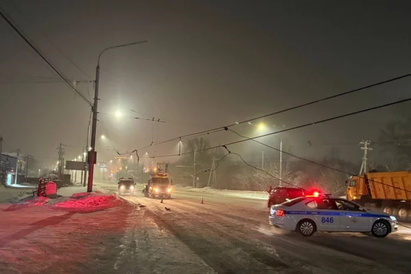 В Новокузнецке из-за аварии ограничили движение троллейбусов