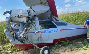 Опубликованы фото и видео с места крушения самолёта-амфибии в Подмосковье