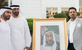 В ОАЭ создан портрет из тысяч купюр